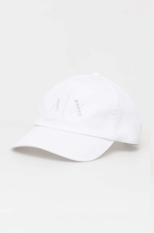 

Хлопковая бейсболка Armani Exchange, белый