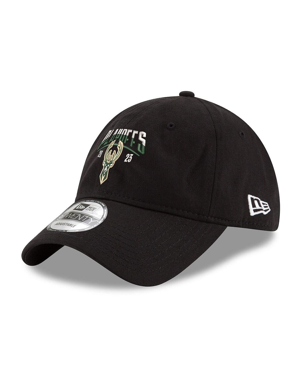 

Мужская черная регулируемая кепка Milwaukee Bucks NBA 2023 Arch 9TWENTY New Era
