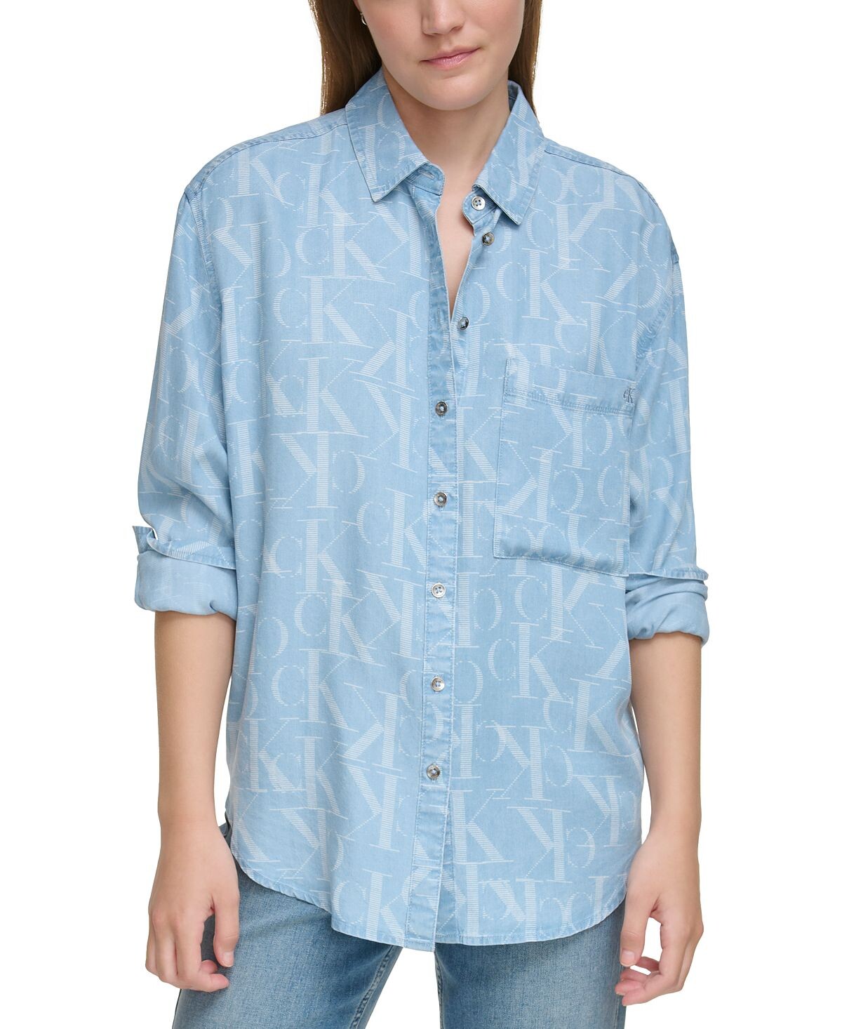 

Миниатюрная практичная рубашка Calvin Klein Jeans