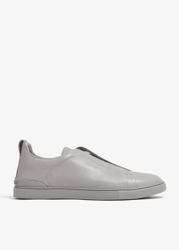 

Кроссовки Zegna Triple Stitch, серый