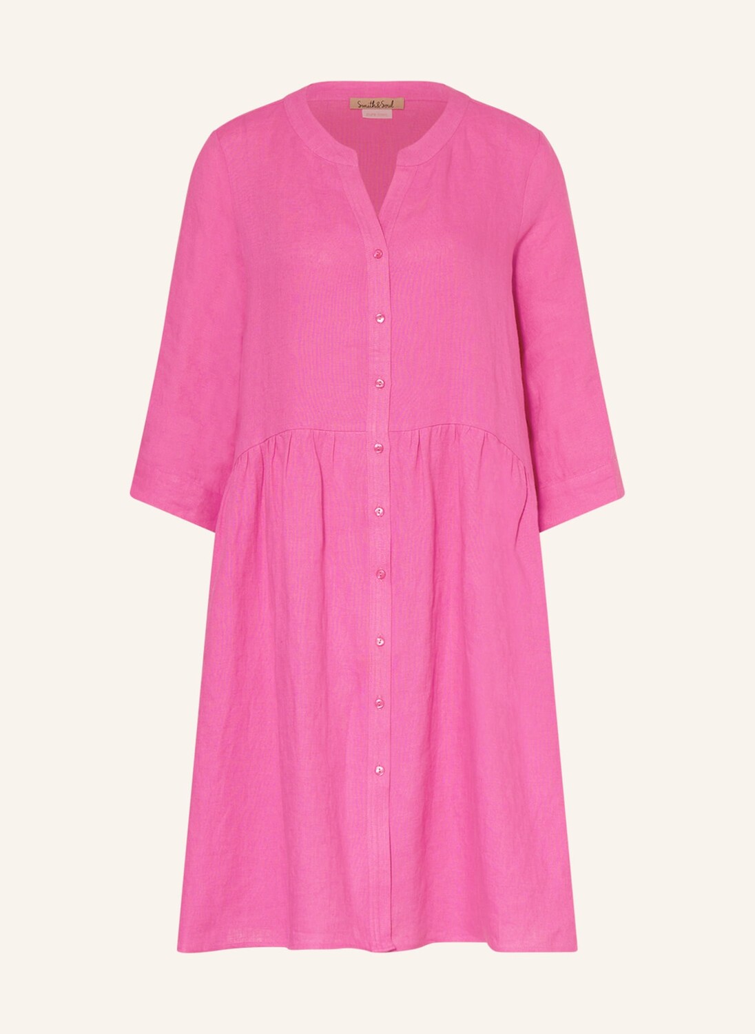 

Платье Smith & Soul aus Leinen mit 3/4-Arm, розовый