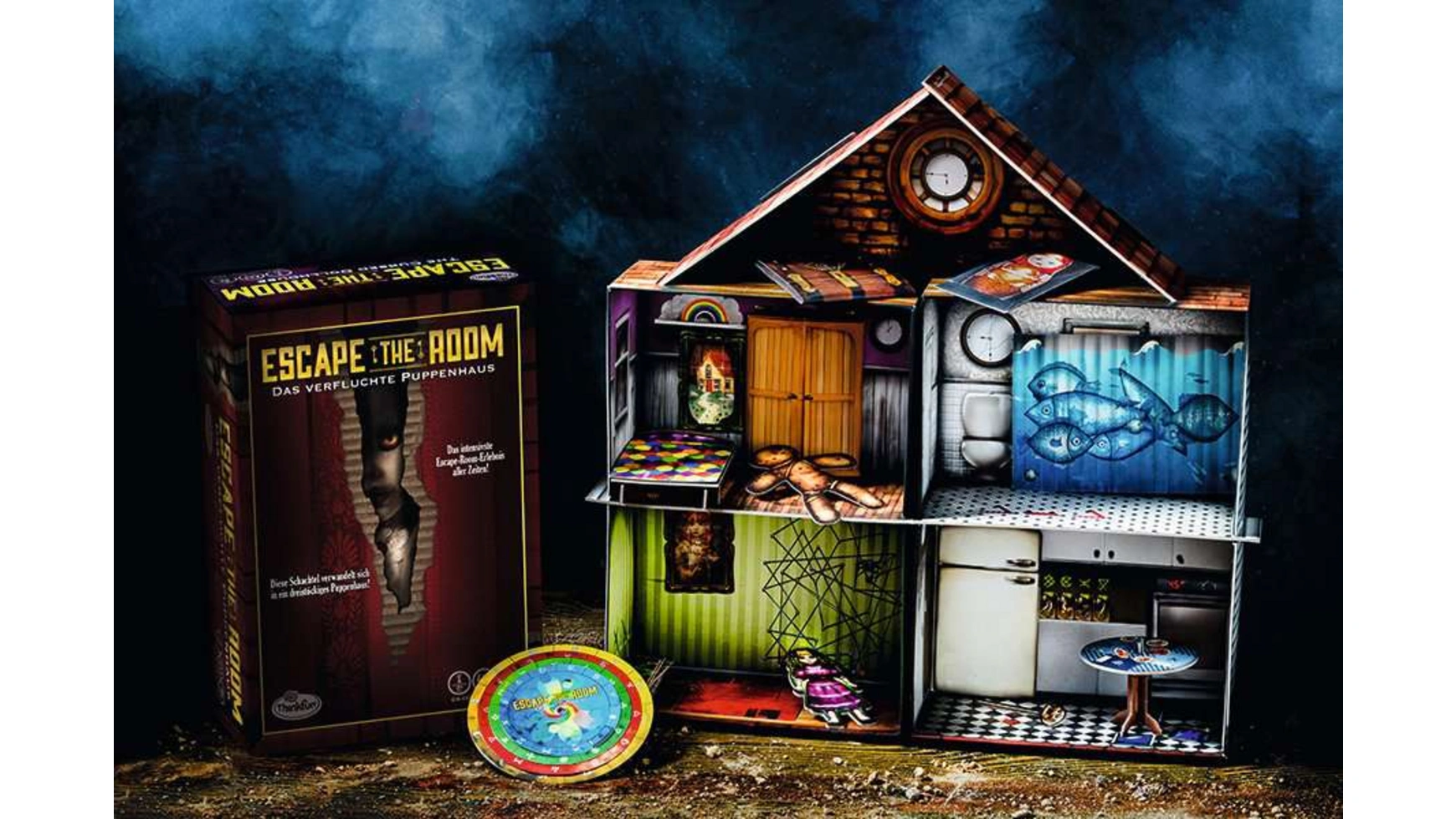 ThinkFun Escape the Room Проклятый кукольный домик, выход из дома!  Вечеринка – заказать по выгодной цене из-за рубежа в «CDEK.Shopping»