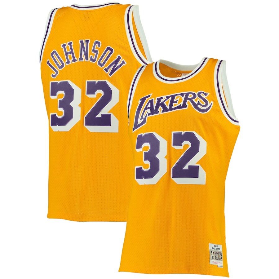 

Джерси Mitchell & Ness Los Angeles Lakers, золотой
