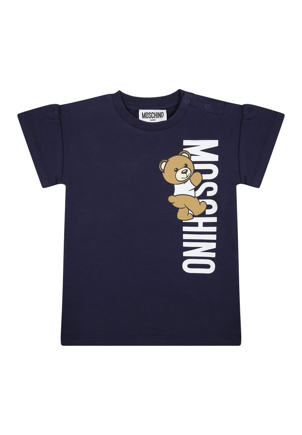 

Футболка с принтом MOSCHINO, синяя