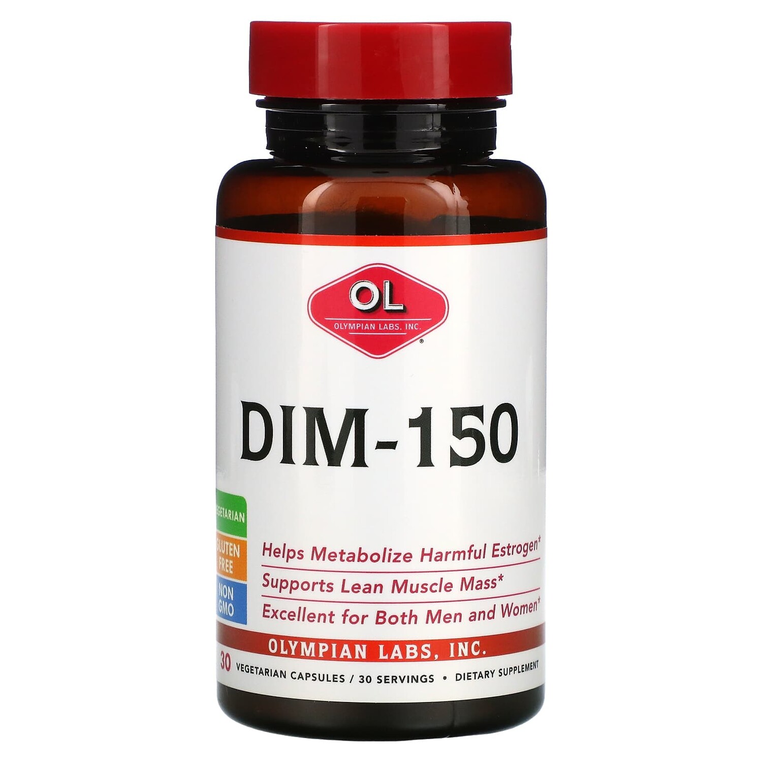 

DIM-150, 30 вегетарианских капсул, Olympian Labs