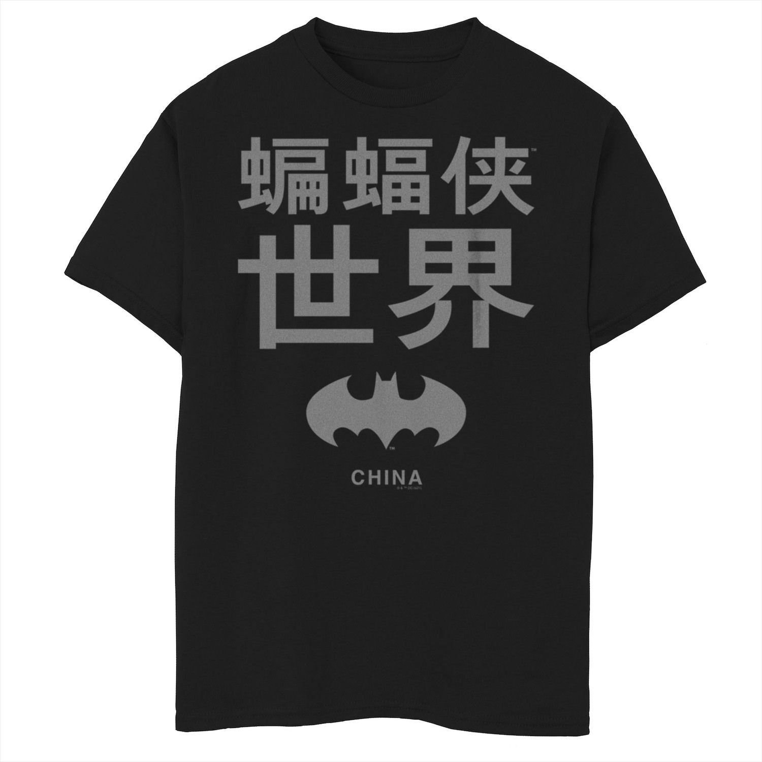 Футболка с логотипом и графическим рисунком Batman: The World China для мальчиков 8–20 лет DC Comics носки dc comics pixel – cyborg белые
