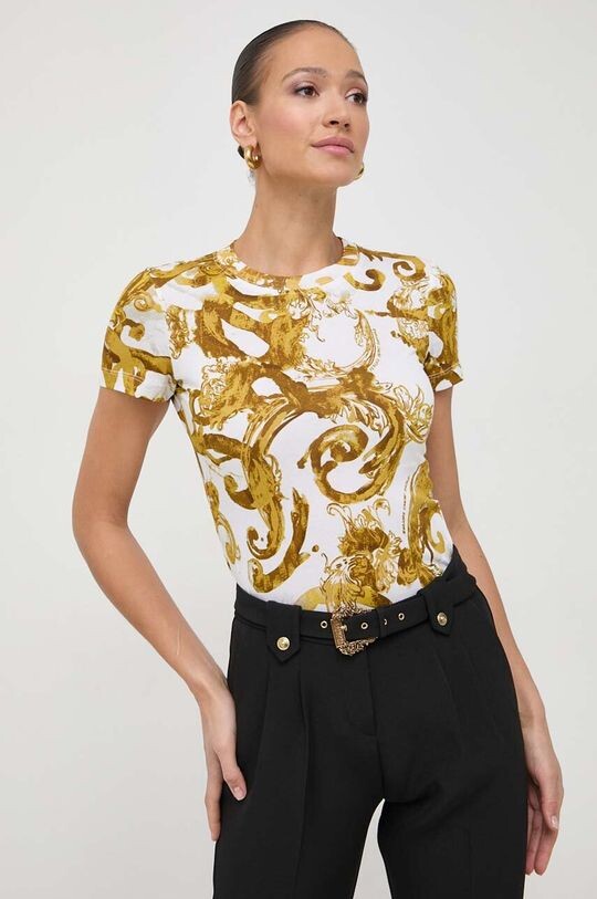 

Хлопковая футболка Versace Jeans Couture, белый