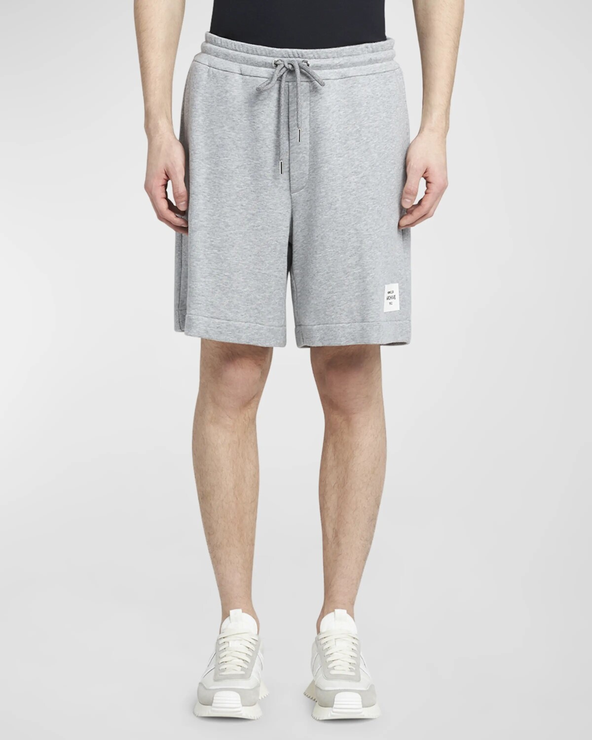 

Мужские легкие спортивные шорты из флиса Moncler, цвет Medium Grey