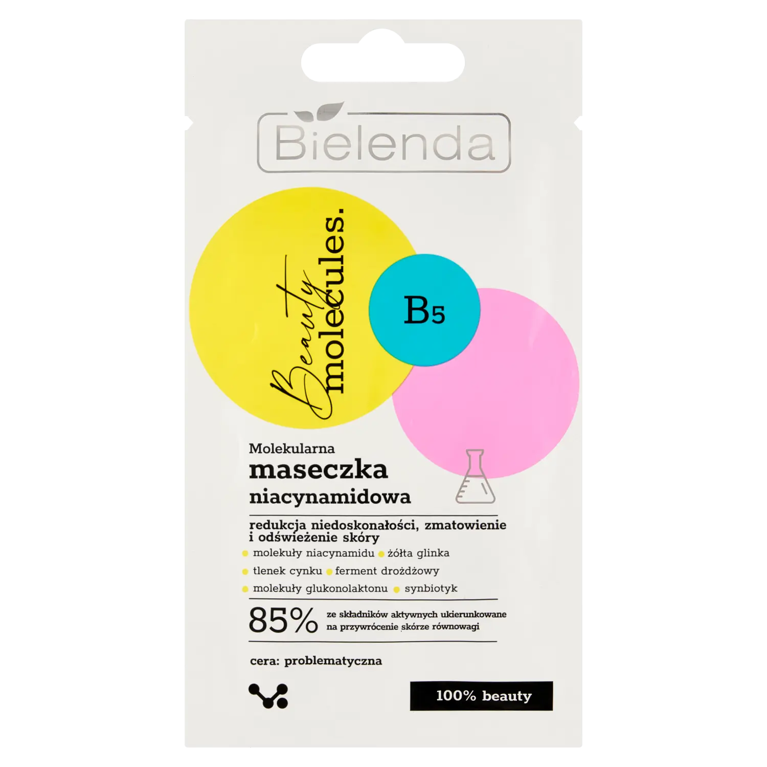 

Молекулярная маска с ниацинамидом Bielenda Beauty Molecules B5, 8 гр