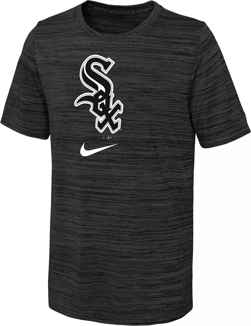 

Черная футболка с логотипом Nike Youth Chicago White Sox Velocity