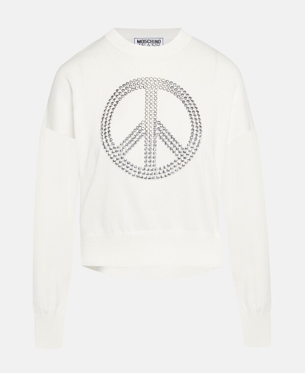 

Джемпер с длинными рукавами Moschino Jeans, белый