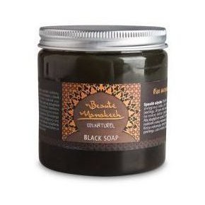 Натуральное черное мыло Savon Noir, 200 г Beaute Marrakech