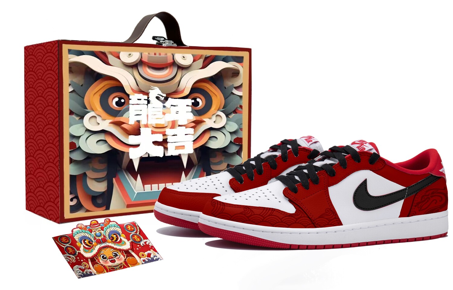 

Jordan Air Jordan 1 Vintage Баскетбольные кроссовки унисекс, Red
