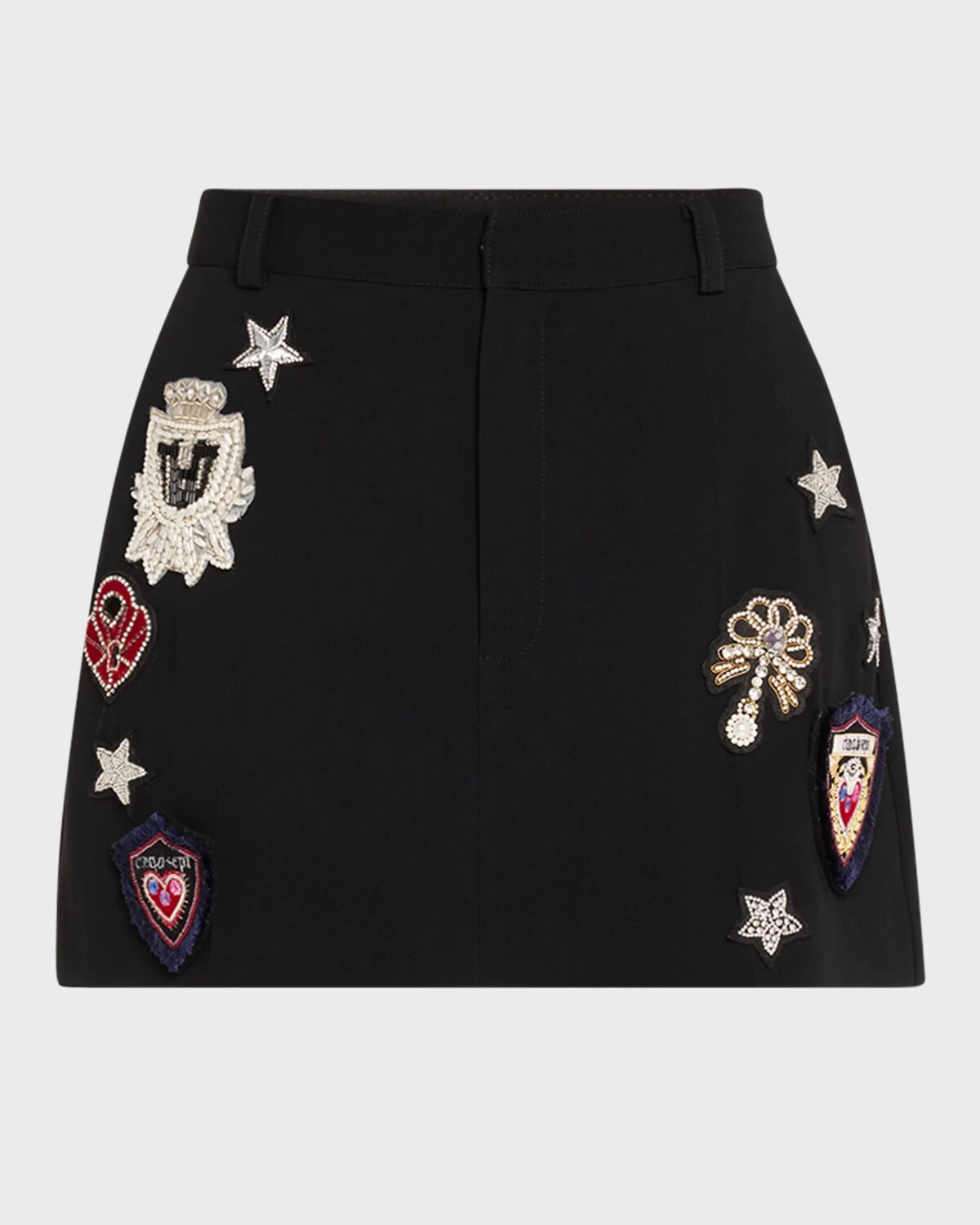 

Мини-юбка Marie с нашивкой Heritage Cinq A Sept, черный