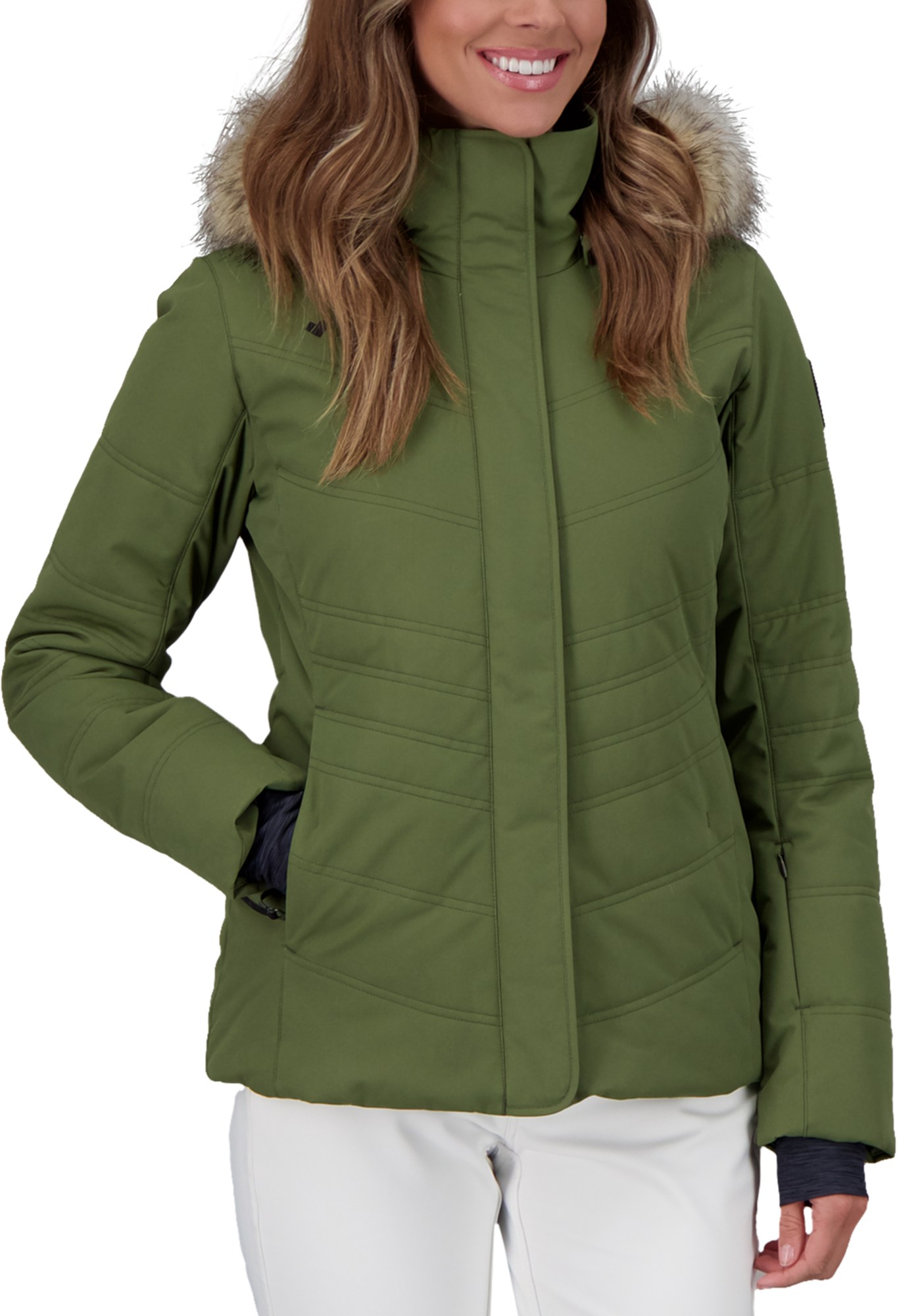 Утепленная куртка Tuscany II — женские размеры больших размеров Obermeyer, зеленый