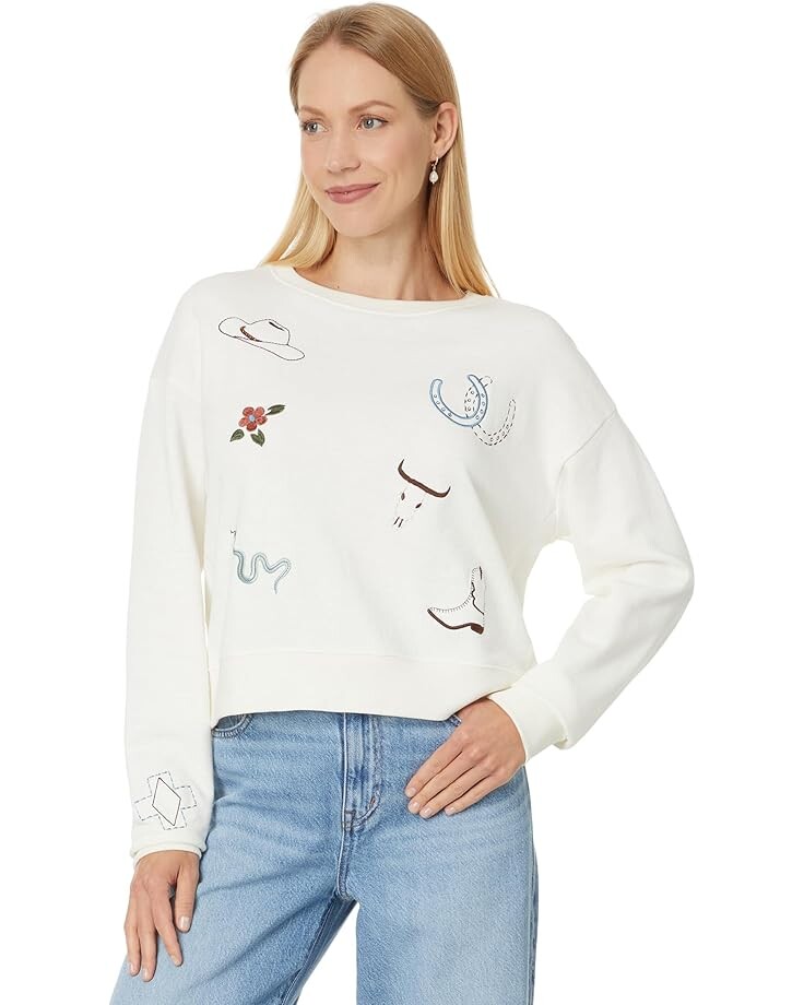 

Свитер Pendleton Graphic French Terry Pullover, слоновая кость