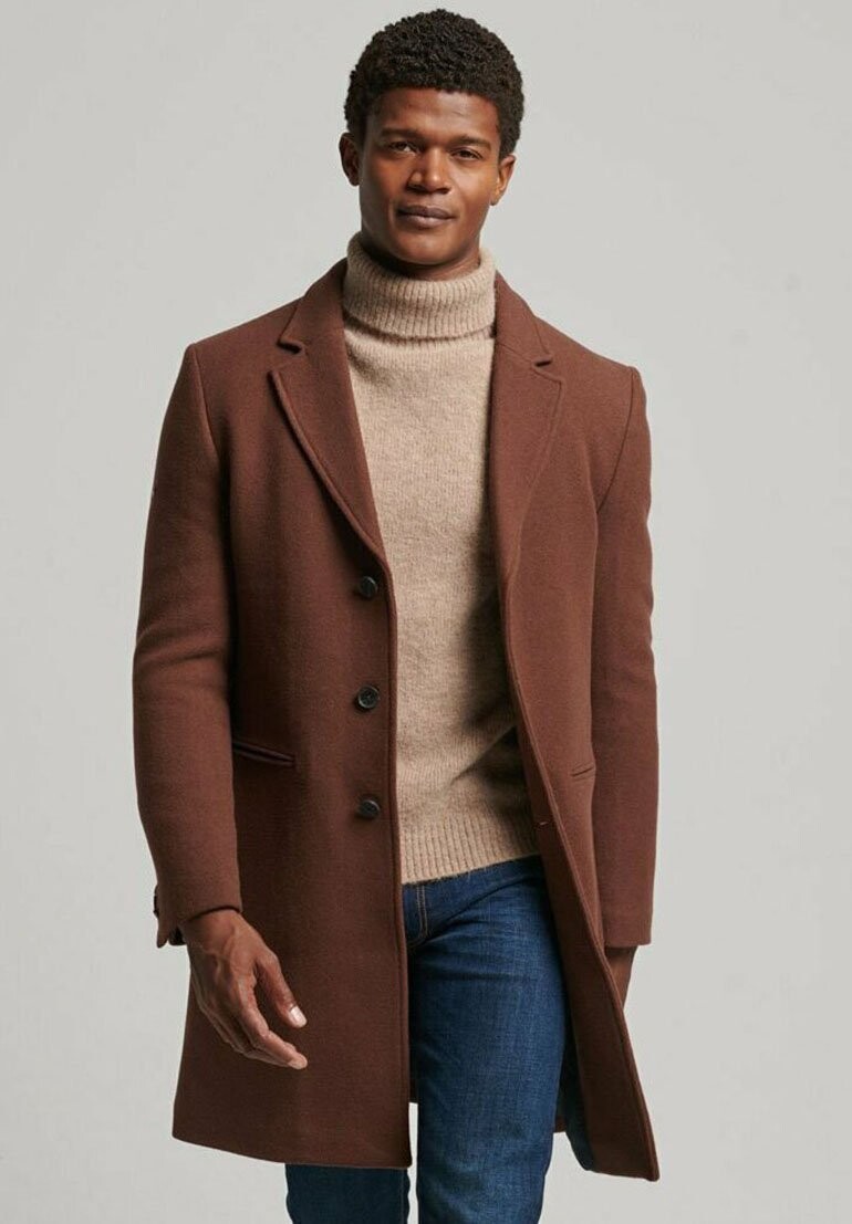 

Классическое пальто Superdry DETACHABLE TOWN, цвет fudge