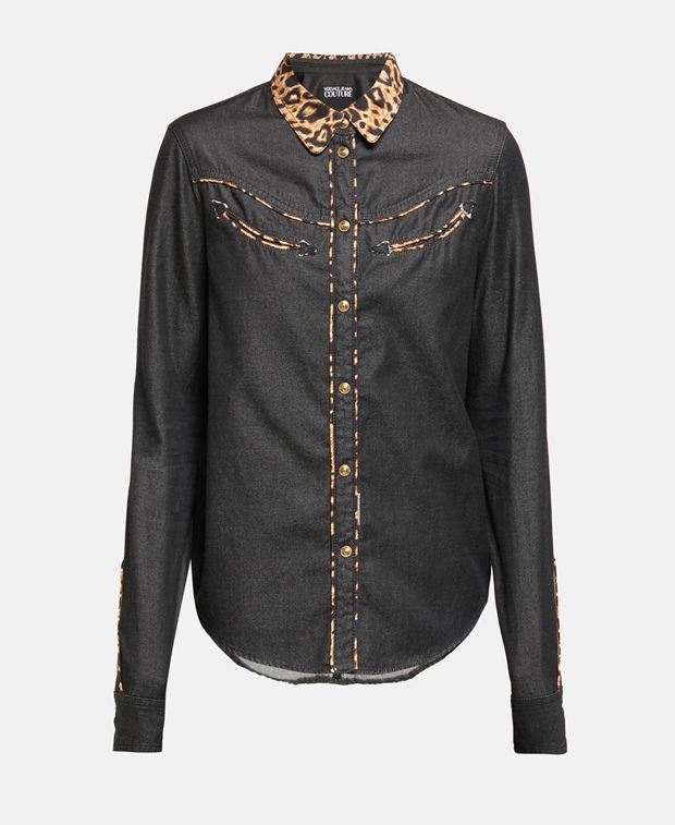 Джинсовая блузка , черный Versace Jeans Couture