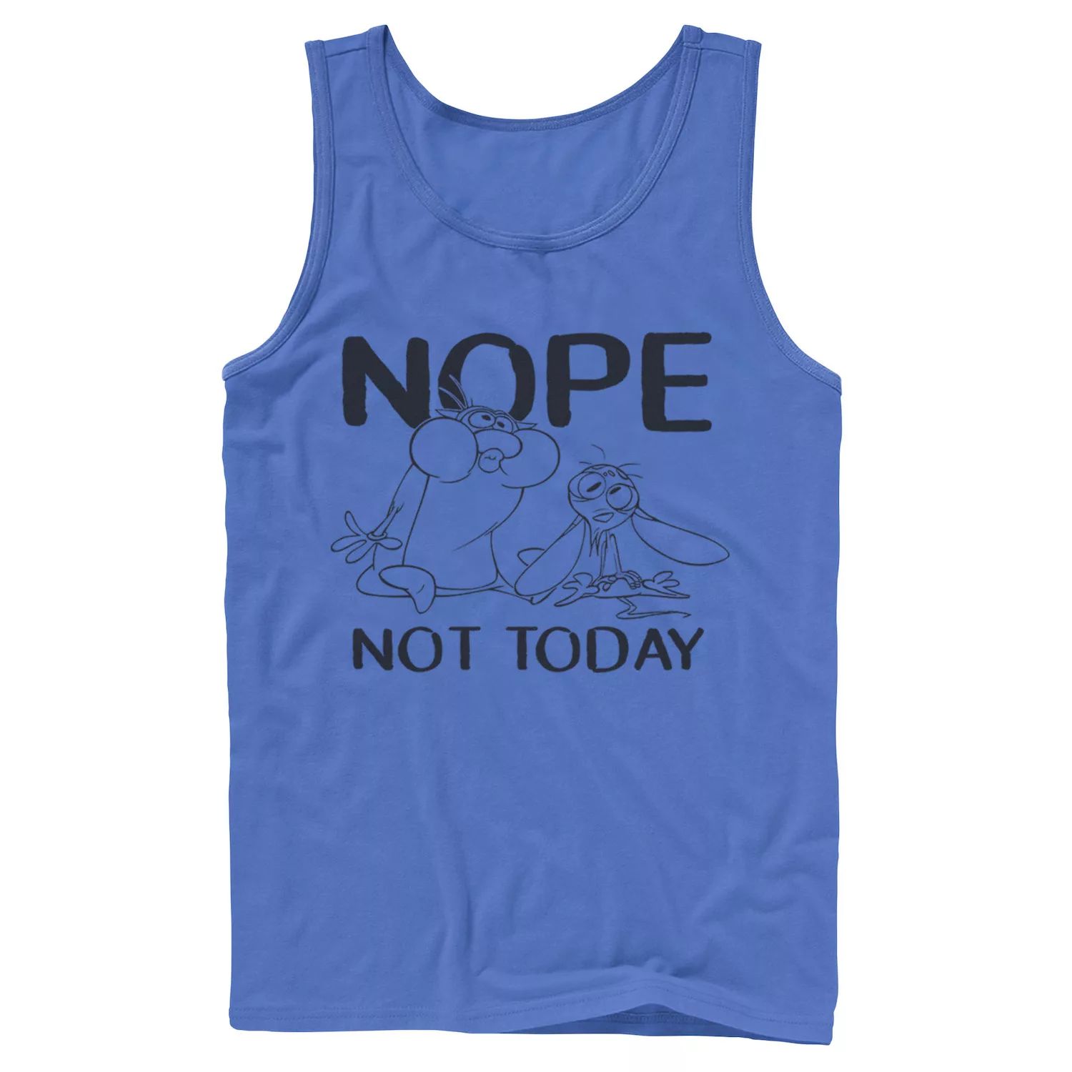 Мужская майка Nickelodeon Ren And Stimpy Nope Not Today Sketch not today womens tracksuit set nope not today bunny man sweatsuits fishing sweatpants and hoodie set fashion