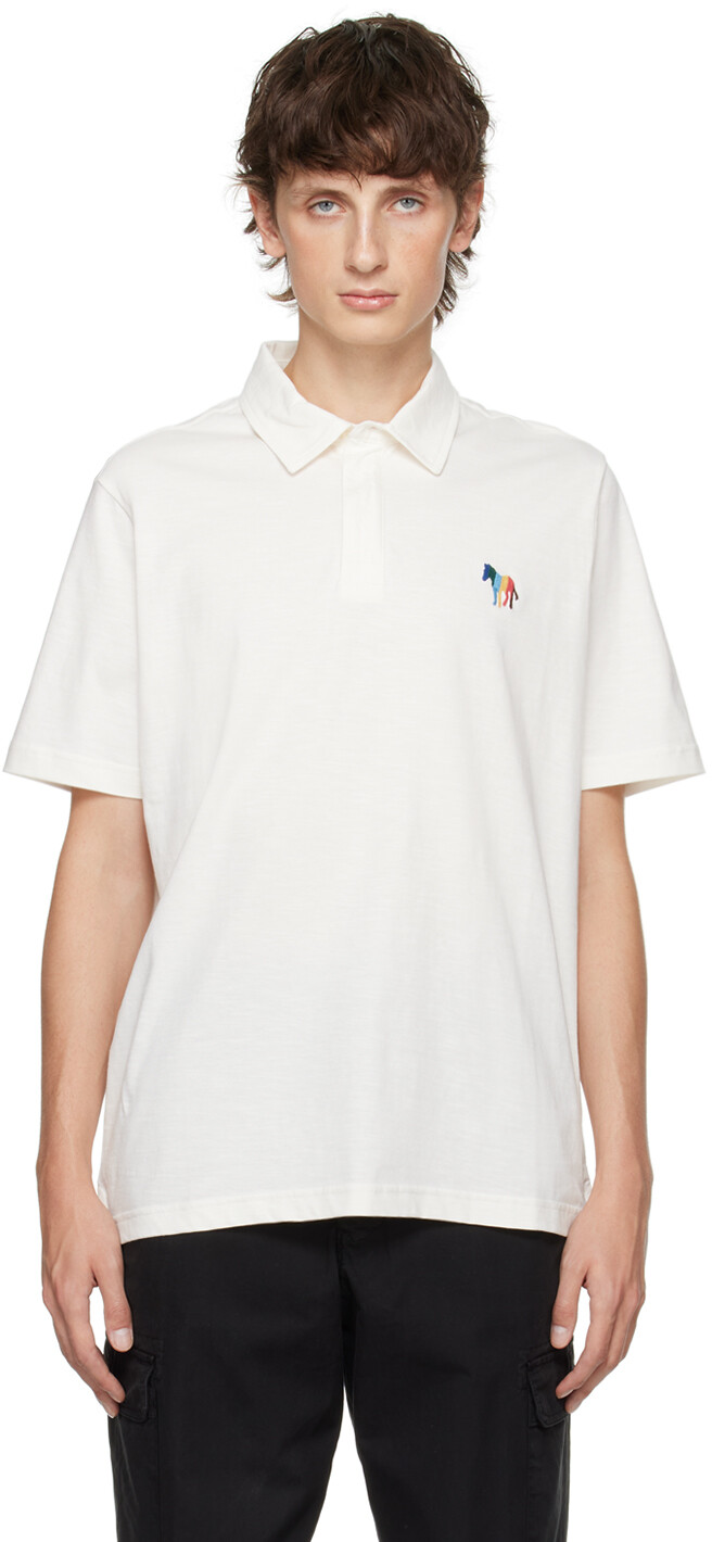 

Поло Off-White с зеброй PS by Paul Smith