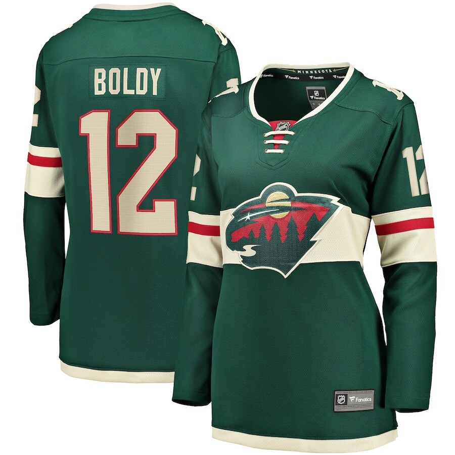 

Джерси Fanatics Branded Minnesota Wild, зеленый