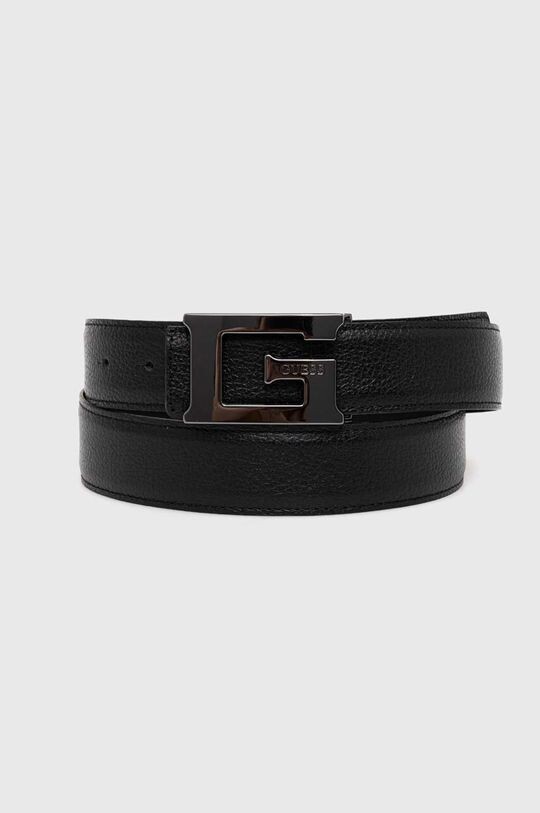 

Кожаный ремень Guess, черный