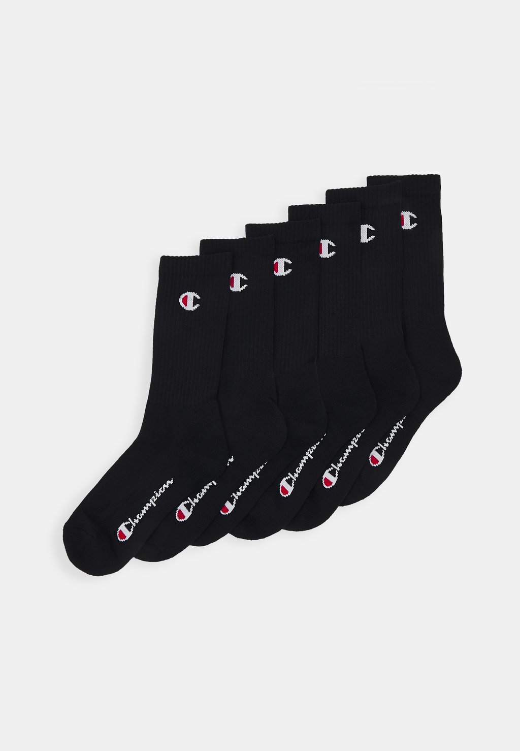 Спортивные носки CREW SOCKS 6 PACK UNISEX Champion, черные спортивные носки nalini new coolmax socks 2xl черные розовые