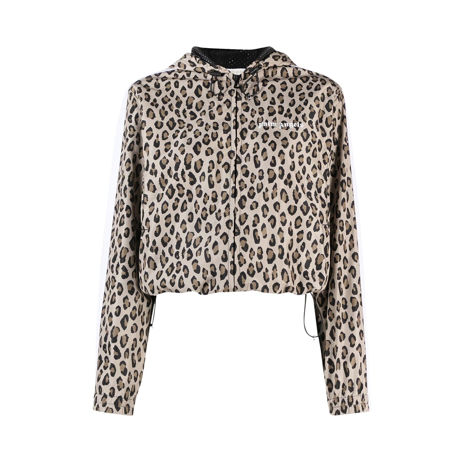 

Ветровка Palm Angels с принтом Animalier, цвет Бежевый/Черный