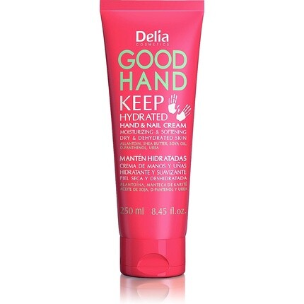 

Delia Cosmetics Хороший крем для рук Увлажняющий крем для рук и ногтей Увлажняющее и смягчающее масло ши и соевое масло 250 мл