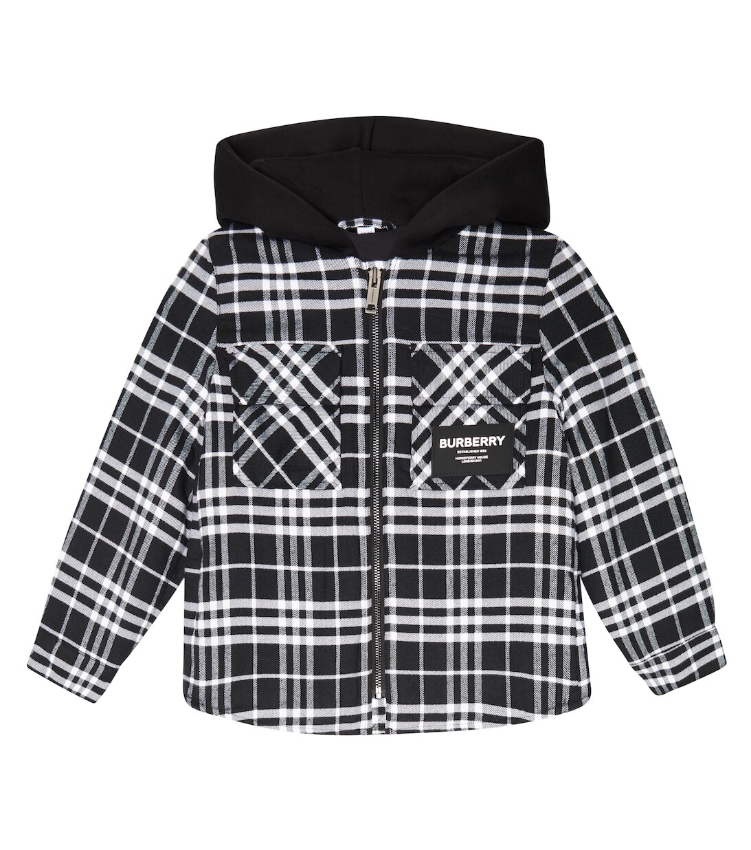 

Куртка-рубашка с капюшоном Burberry, белый