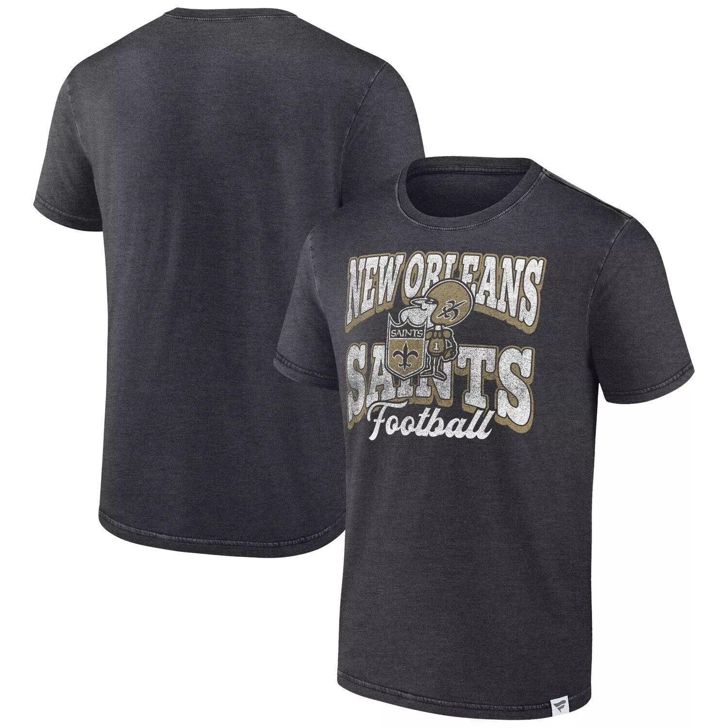 

Мужская футболка с логотипом Heather Charcoal New Orleans Saints Force Out Fanatics