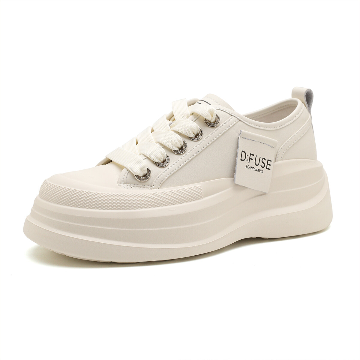 

Кроссовки D:FUSE SCANDINAVIA Skateboarding Shoes Women's Low-top, цвет Off White