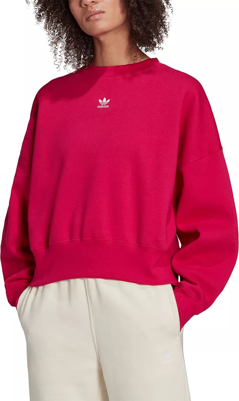 цена Женская флисовая толстовка Adidas Originals Adicolor Essentials Crew