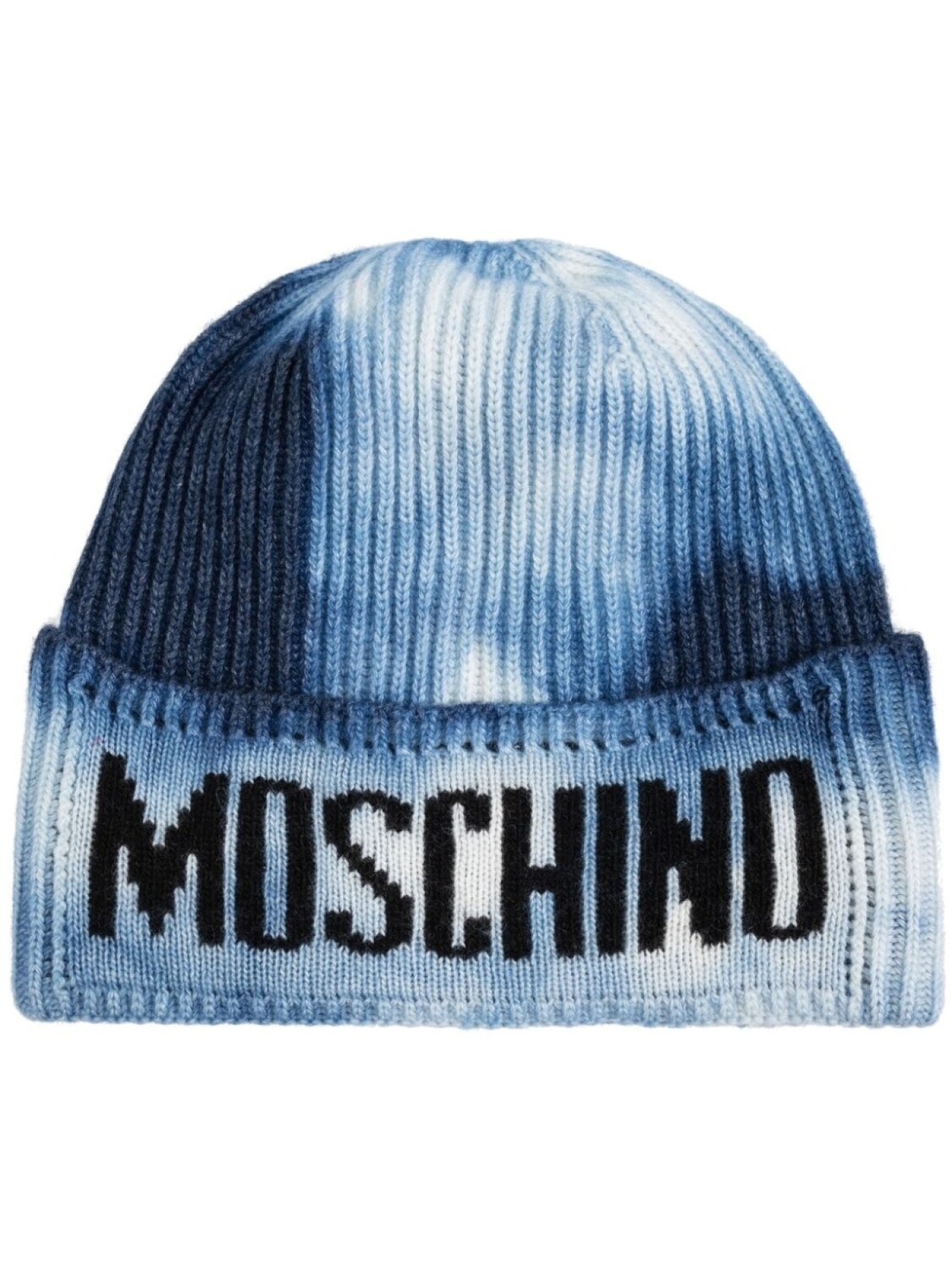 

Moschino шапка-бини с интарсией и логотипом, синий