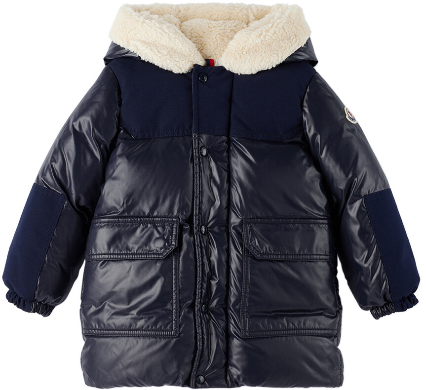 

Детская Темно-Синяя Пуховик Comil Синяя Moncler Enfant
