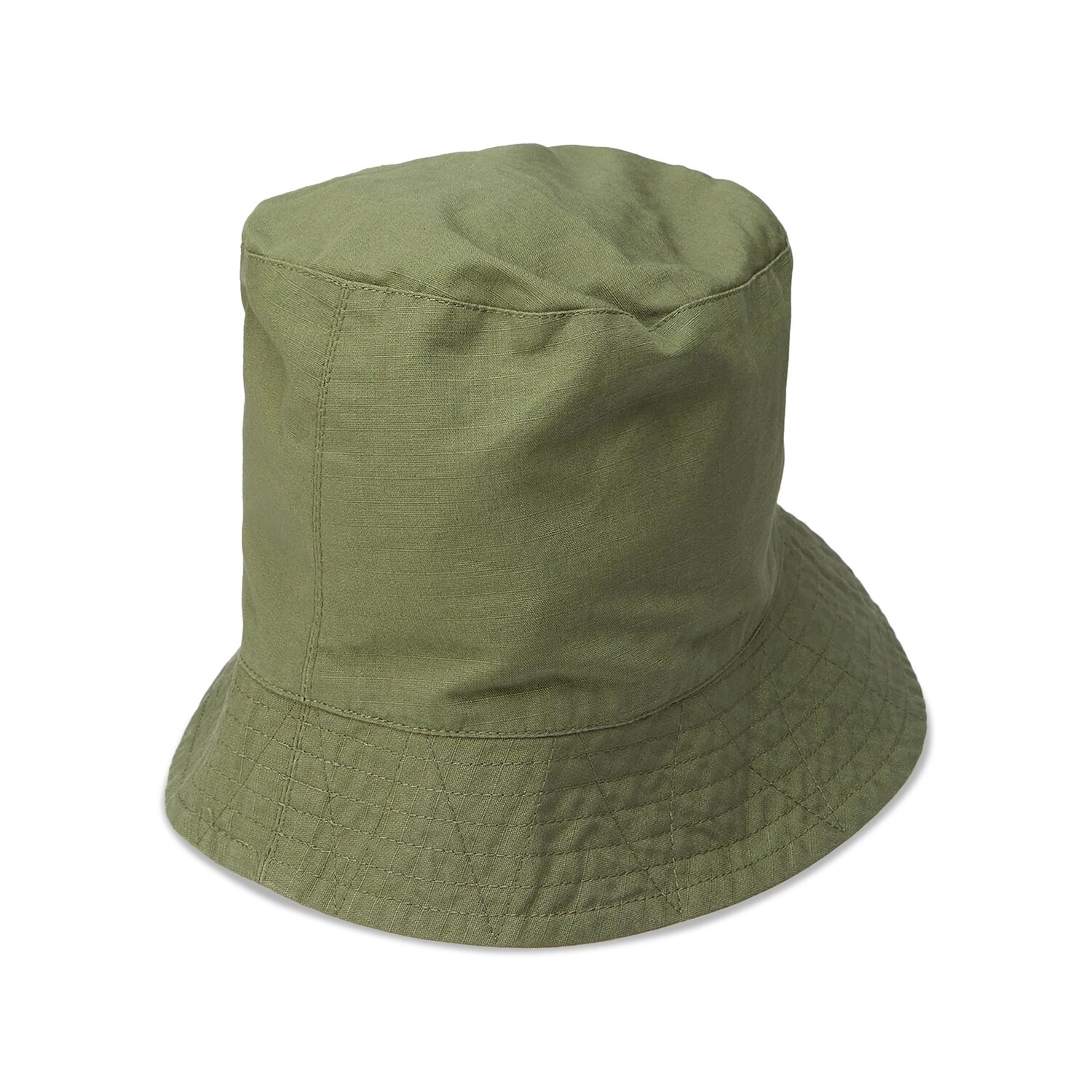

Панама из хлопка с рипстопом Engineered Garments, цвет Оливковый, Серый