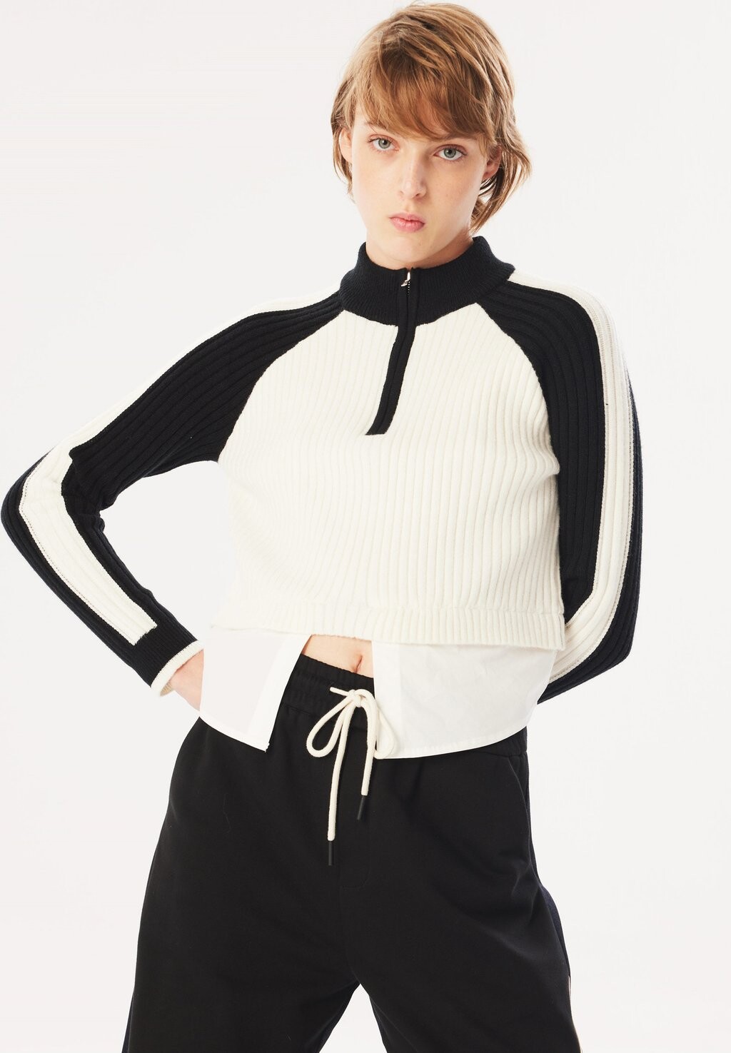 

Свитер Colorblock Twist, белый
