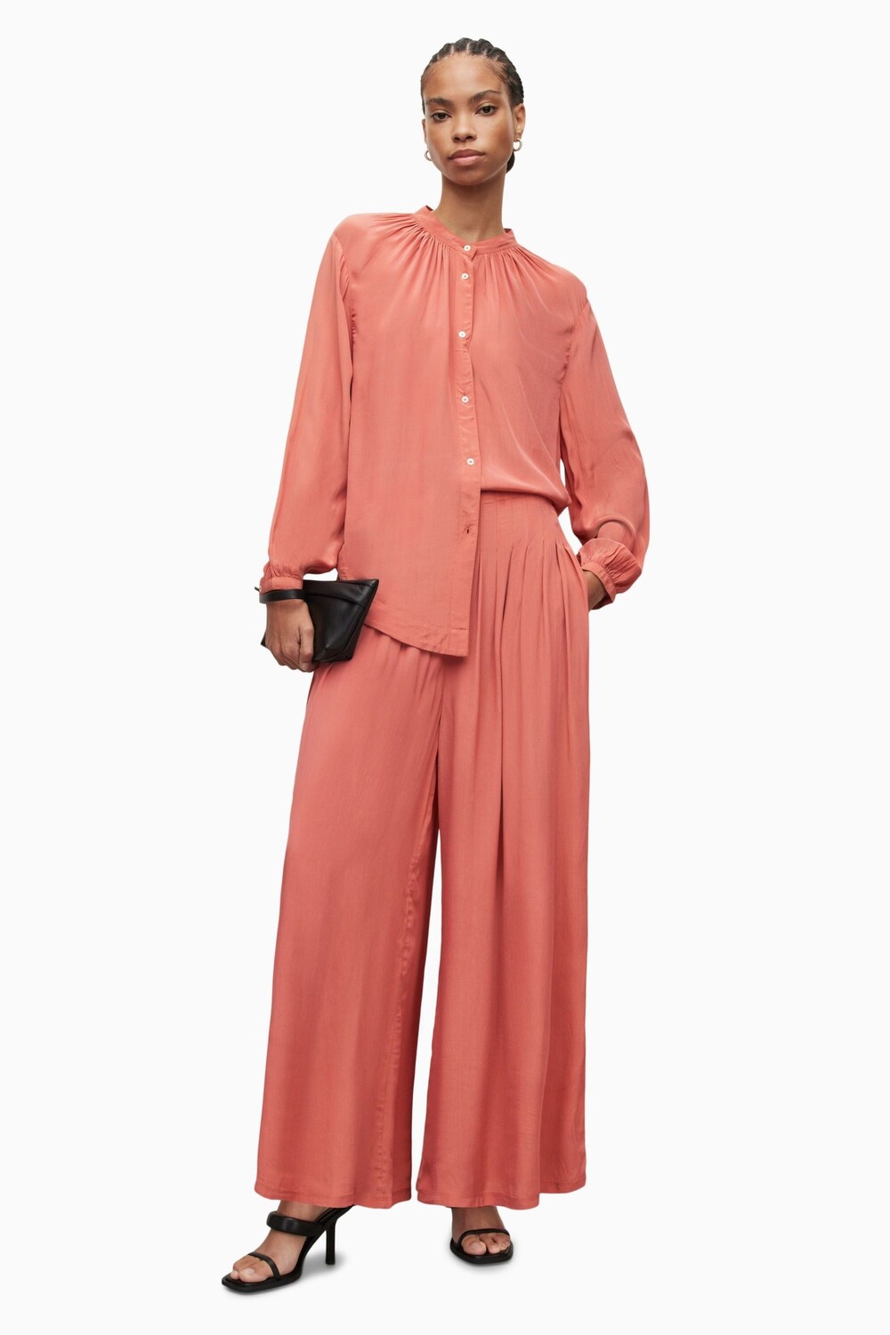 

Розовые брюки AllSaints Hezzy All Saints, розовый