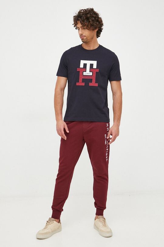 

Спортивные брюки из хлопка Tommy Hilfiger, гранат
