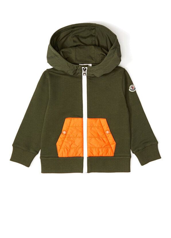 

Зеленая толстовка с капюшоном для мальчика Moncler