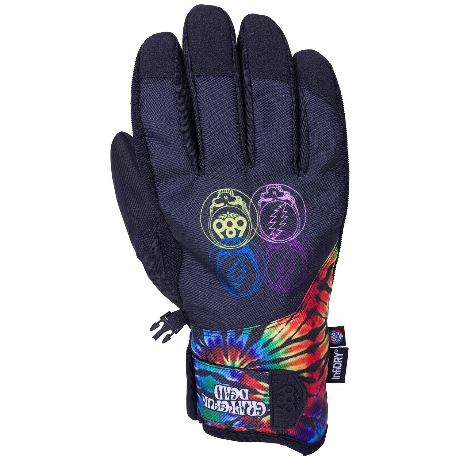 

Перчатки 686 Primer, цвет Grateful Dead Black Tie-Dye