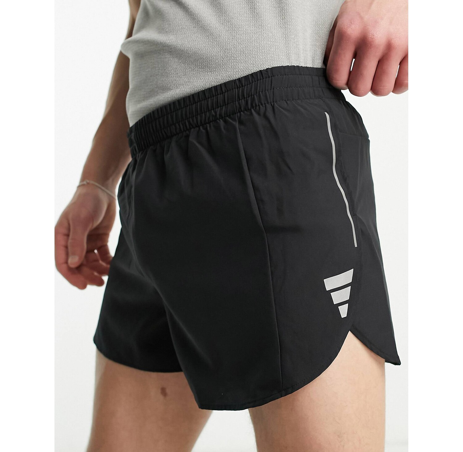 

Черные шорты с разрезом 3 дюйма adidas Running Own The Run adidas performance