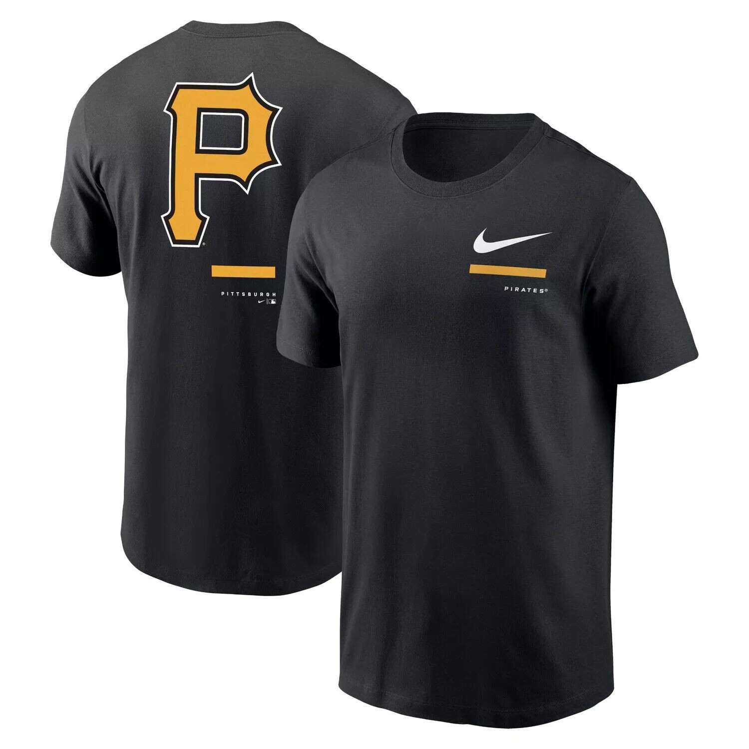 

Мужская черная футболка через плечо Nike Pittsburgh Pirates, Черный