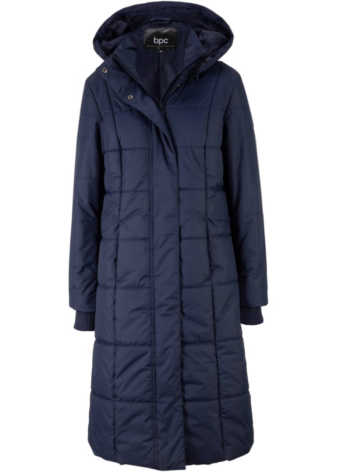 Стеганое пальто со съемным капюшоном Bpc Bonprix Collection, синий пальто стеганое со съемным капюшоном модель бельвитессе wellensteyn красный