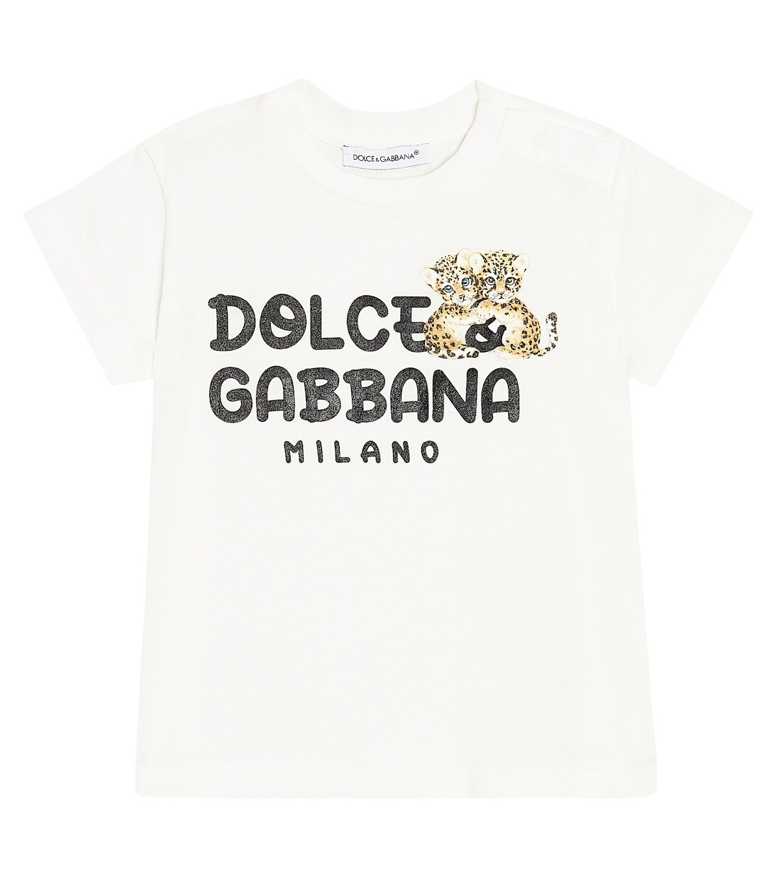 

Футболка из хлопкового джерси с детским принтом Dolce&Gabbana Kids, белый