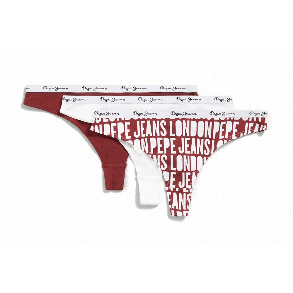 

Стринги Pepe Jeans Classic 3 шт, красный