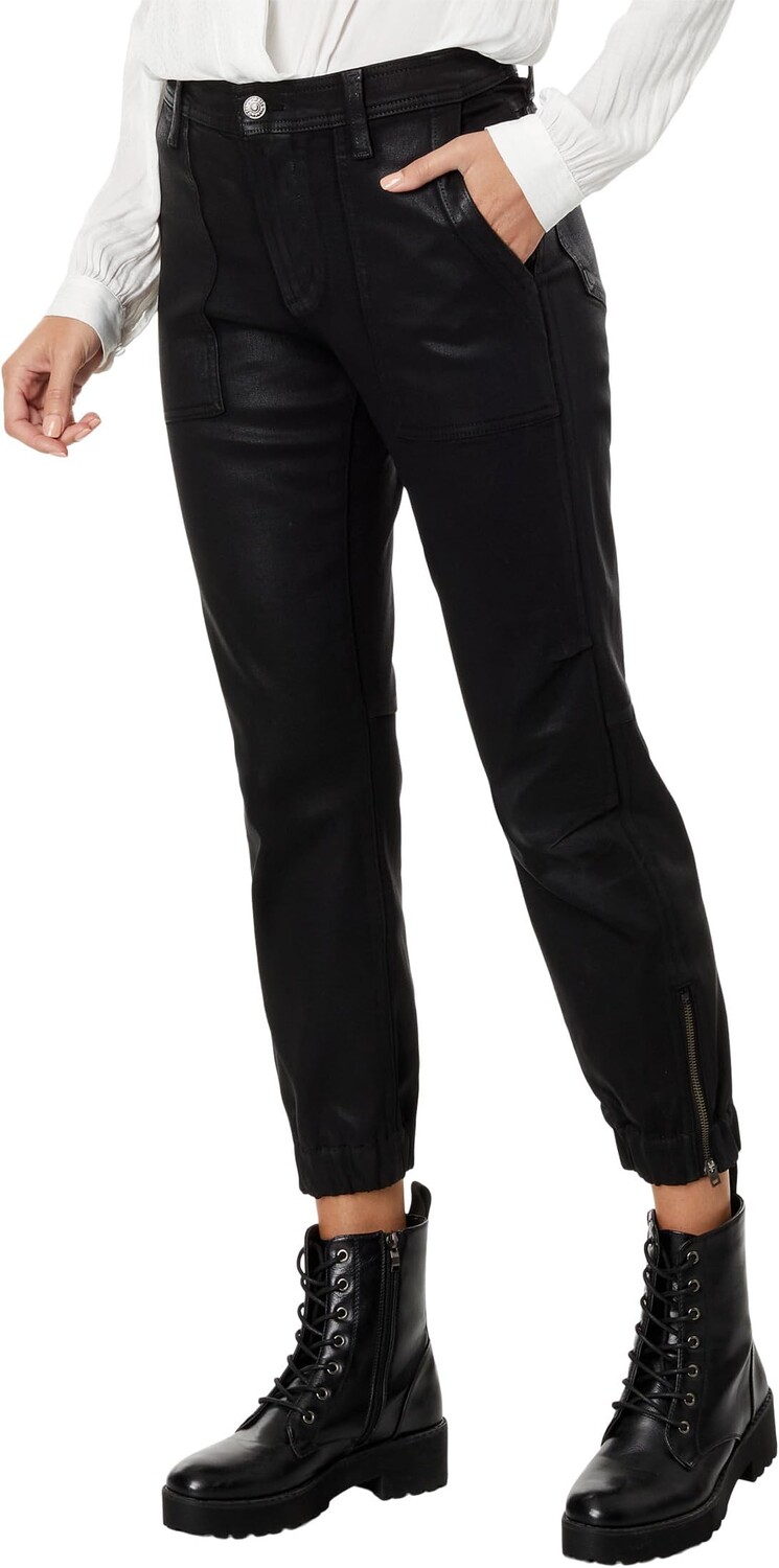 

Джоггеры-бойфренды с вытачками 7 For All Mankind, цвет Coated Black
