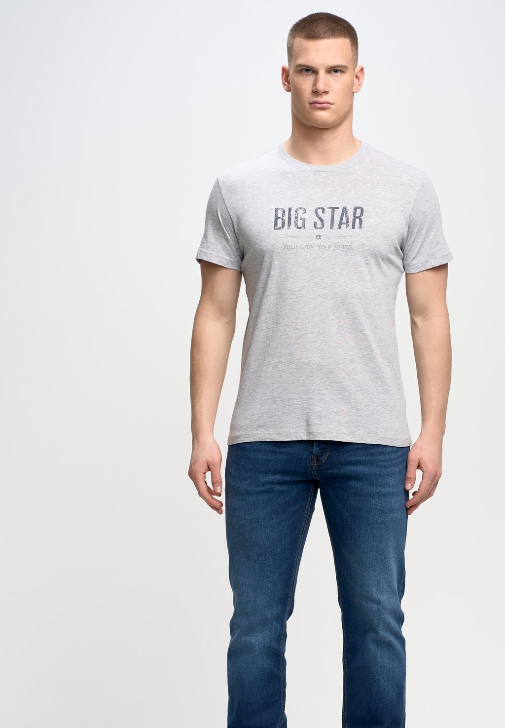 

Футболка с принтом Big Star, серый
