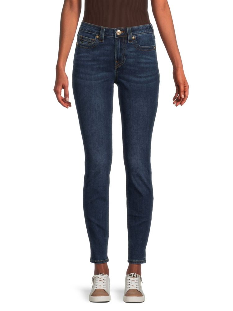 

Джинсы скинни Jennie с высокой посадкой True Religion, цвет Dark Denim