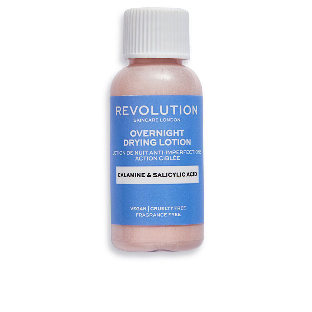 Крем против пятен на коже Overnight targeted blemish lotion calamine & salicylic acid Revolution skincare, 30 мл